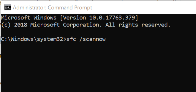 ejecutar el comando Sfc scannow - Solución de actualización de Windows
