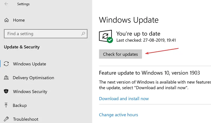 Instale las últimas actualizaciones de Windows para asegurarse de que Windows Server Manager funcione sin problemas