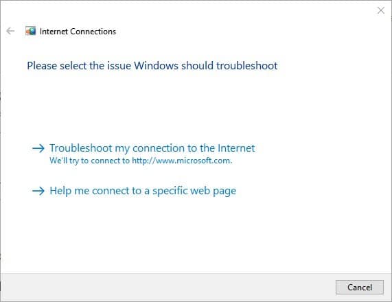 solucionar problemas de conexion a internet windows