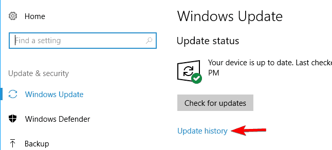 Configuración de las actualizaciones de Windows para revertir los cambios