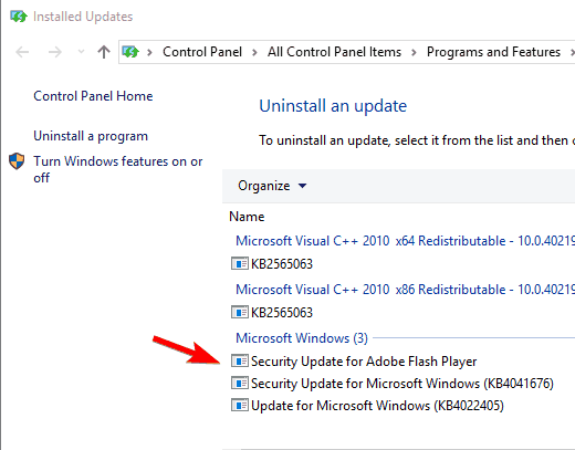 Configuración de actualizaciones de Windows bloqueada