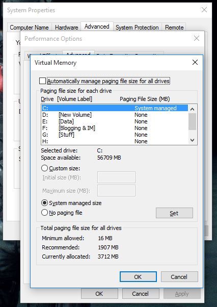 Solucione la memoria virtual baja en Windows 10 [COMPLETE GUIDE]