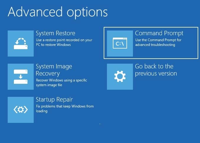 Arranque de reparación de Windows 10