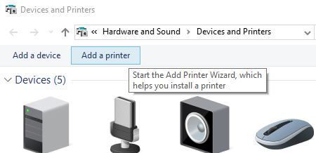 añadir una impresora