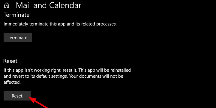 Aplicación de correo de Windows 10 atascada en la bandeja de salida