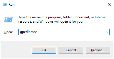 Ventana de ejecución del comando gpedit.msc: no existe una sesión de inicio de sesión específica.  es posible que ya se haya cerrado Windows 10