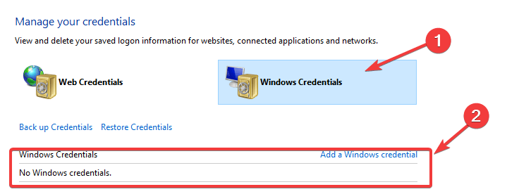 Administrador de credenciales: no existe una sesión de inicio de sesión especificada.  es posible que ya se haya cerrado Windows 10