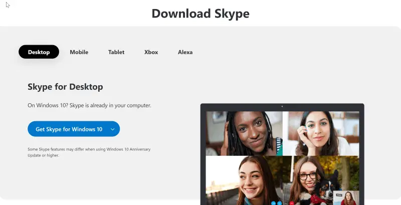 Descarga Skype de nuevo si Skype sigue pidiendo contraseña