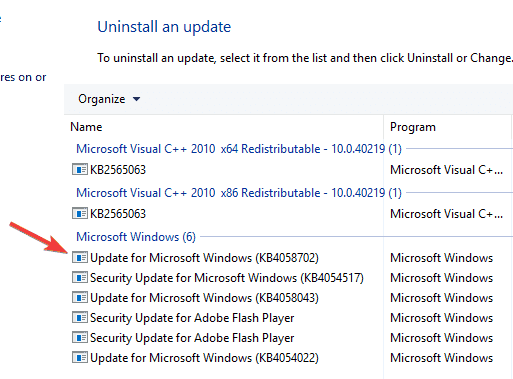 Error de actualización 0x80072af9 Windows 10
