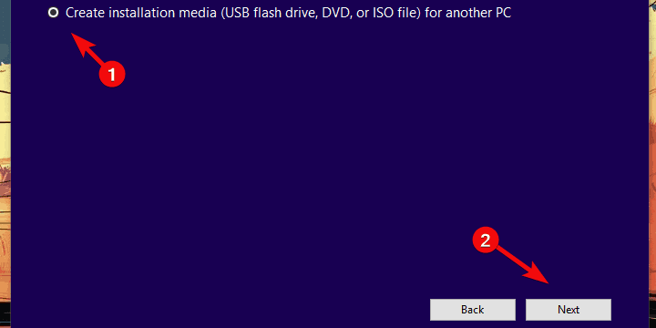 la instalación de Windows encontró un error inesperado