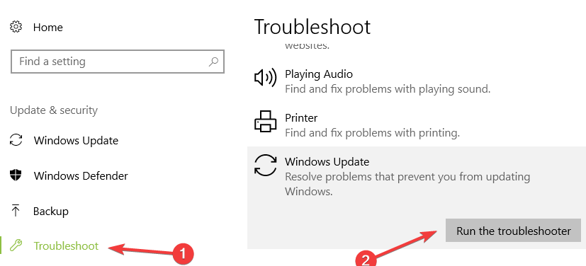 solucionador de problemas de actualización de windows