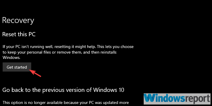 windows 10 no reinicia