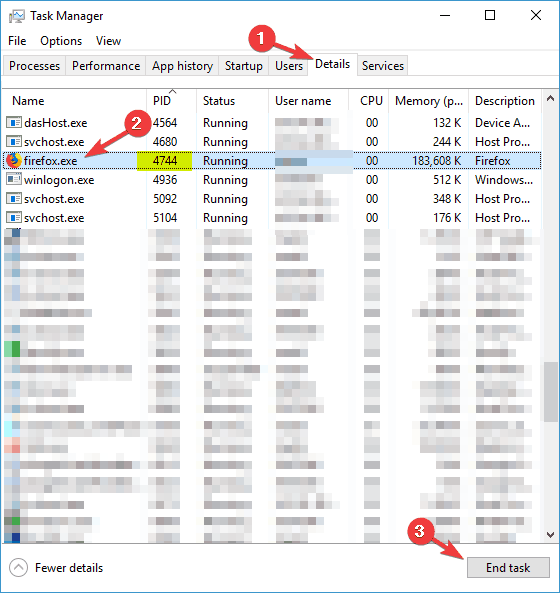 Error de descarga - 0x80070020 Windows 10