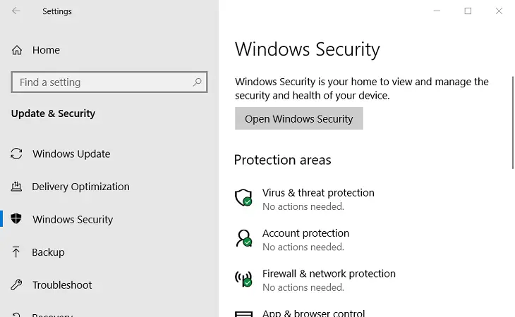 Ficha Seguridad de Windows Error de actualización de Windows 0x8007043c