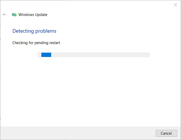 Solucionador de problemas de Windows Update Error de actualización de Windows 0x8007043c