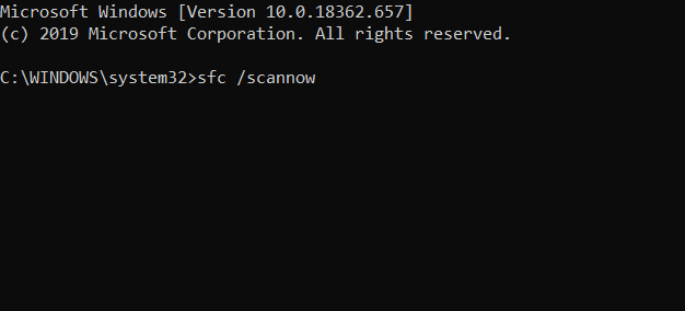 Comando Sfc /scannow Error de aplicación 0xe0434352 en Windows