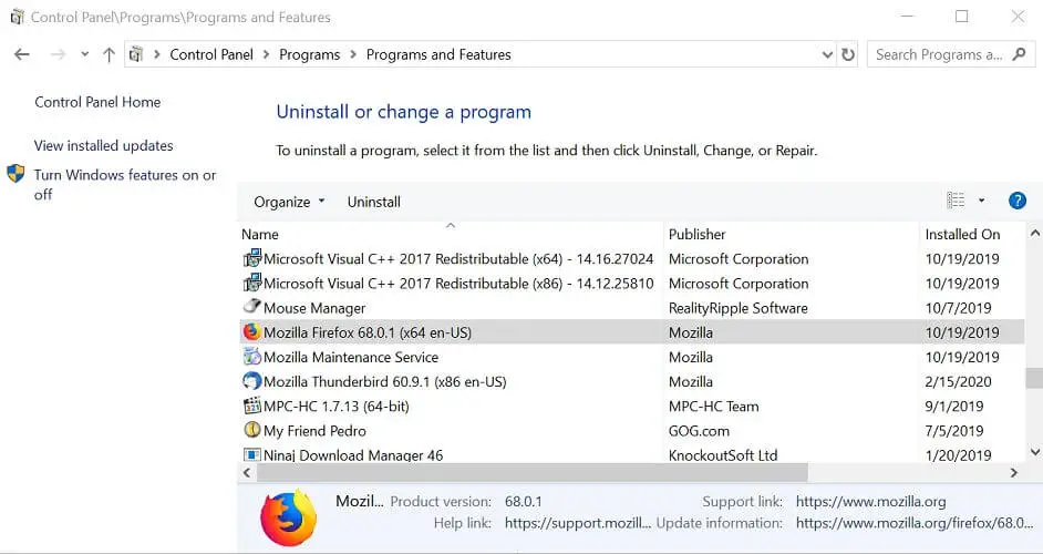 Error de actualización de Windows 0xc8000247