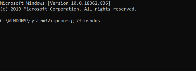 ipconfig /flushdns wow 51900 error 319