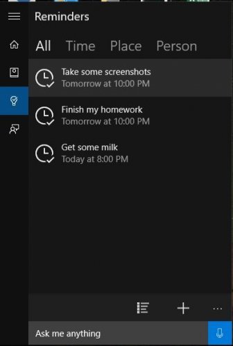 Los recordatorios de Cortana de Windows 10 no funcionan