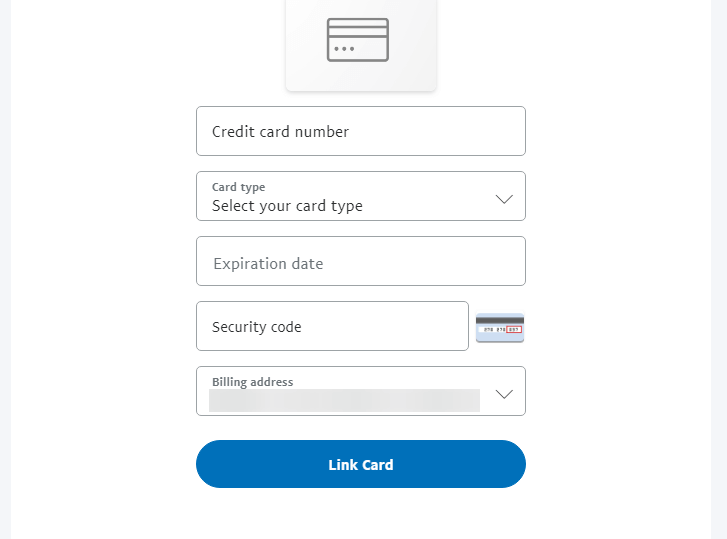 PayPal no acepta tarjeta