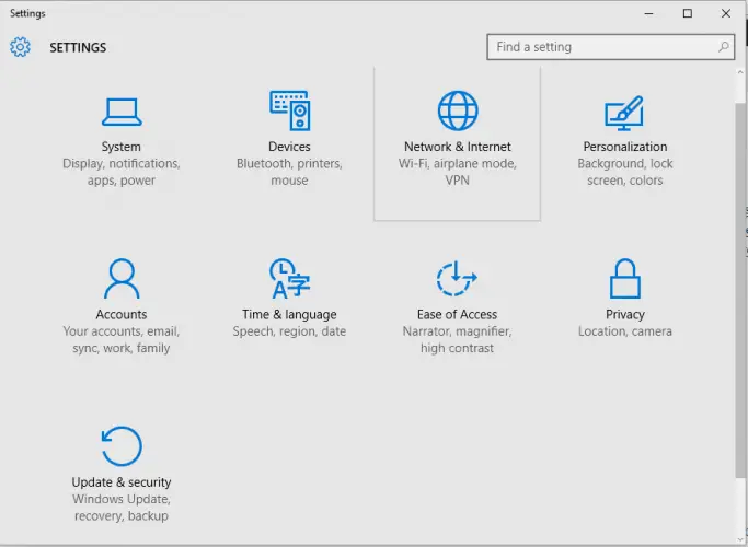 actualización y seguridad windows 10