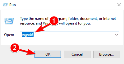 Acceso a Adobe Reader denegado al abrir la ventana de ejecución de regedit de PDF