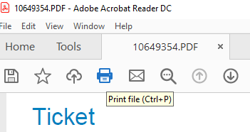 Botón Imprimir archivo Adobe Reader Error 110
