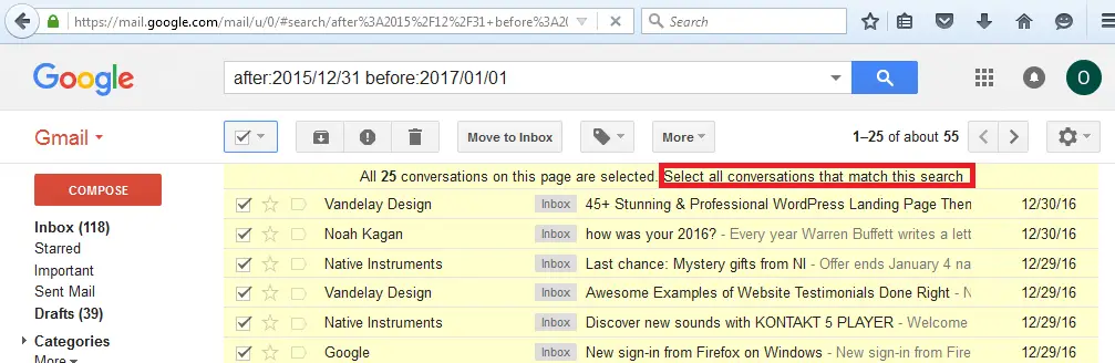 error de gmail demasiados mensajes para descargar