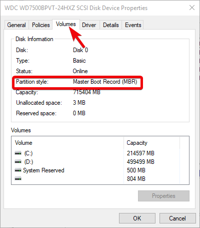 Windows 10 no se puede instalar en la partición gpt