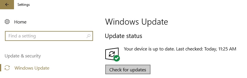 buscar actualizaciones windows 10