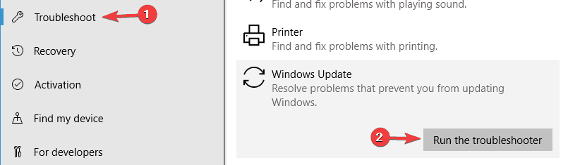 Error de actualización de Windows 0x800f0923