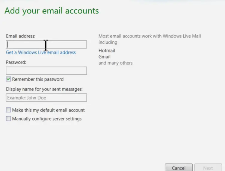 Solución: error de Windows Live Mail 0x8007007A en Windows 10