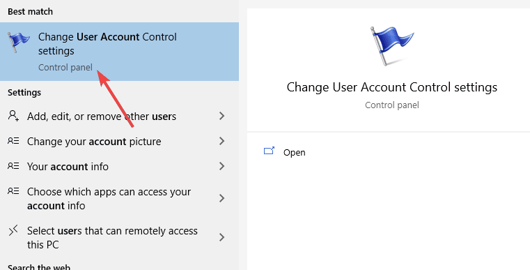 cambiar la configuración de control de la cuenta de usuario no puede establecer la prioridad en el administrador de tareas de Windows 10