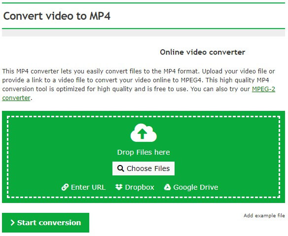 convertir video a MP4 con convertidor de video en línea