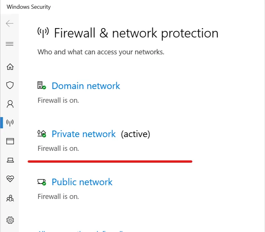 Firewall de Windows y protección de red Algo salió mal Pago de Fortnite