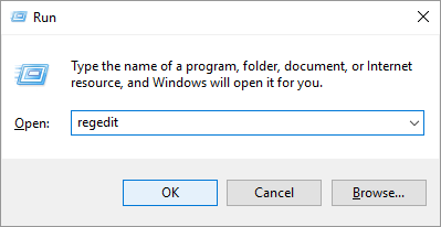 abrir editor de registro windows 10