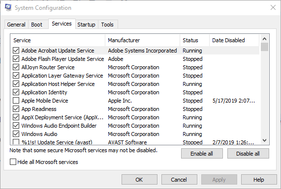 servicios de configuración del sistema la instrucción en la memoria referenciada windows 10