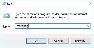 msconfig ejecuta la instrucción en la memoria referenciada Windows 10