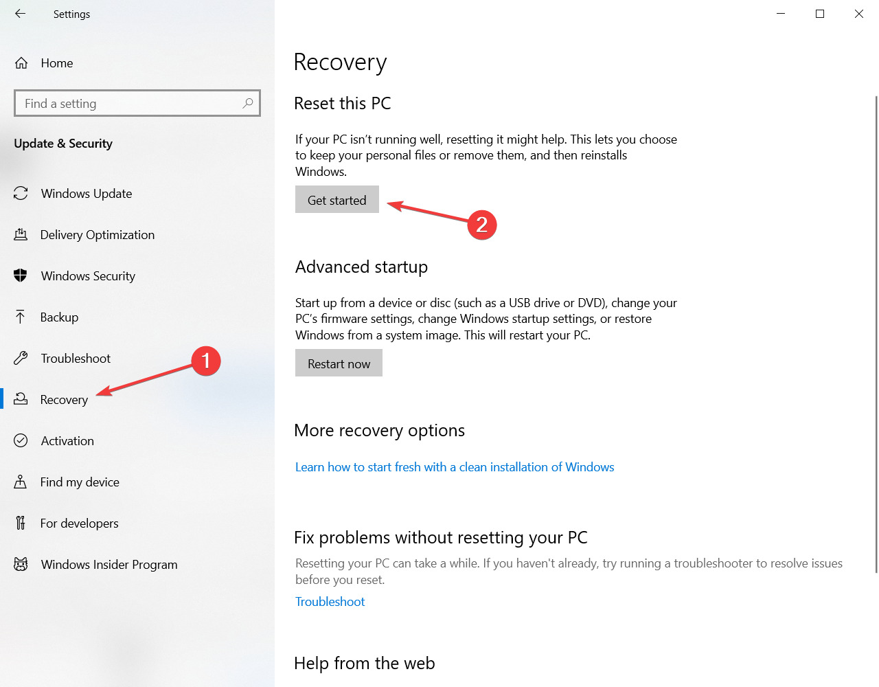 Solución: no se pudo encontrar el entorno de recuperación [Windows 10/11]