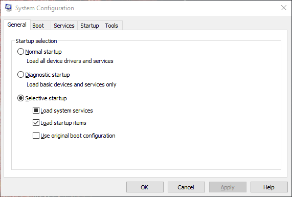 Ventana de configuración del sistema daqexp.dll falta Windows 10