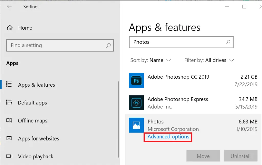 Exportación de video de la aplicación Fotos de Windows 10 atascada