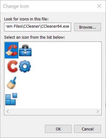 Cambiar ventana de iconos Windows 10 iconos en blanco