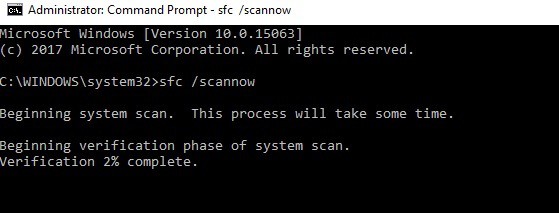 bitlocker error fatal sfc /scannow cmd