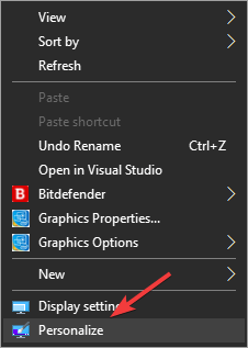 Opción de personalización en el escritorio: la barra de tareas se volvió blanca Windows 10