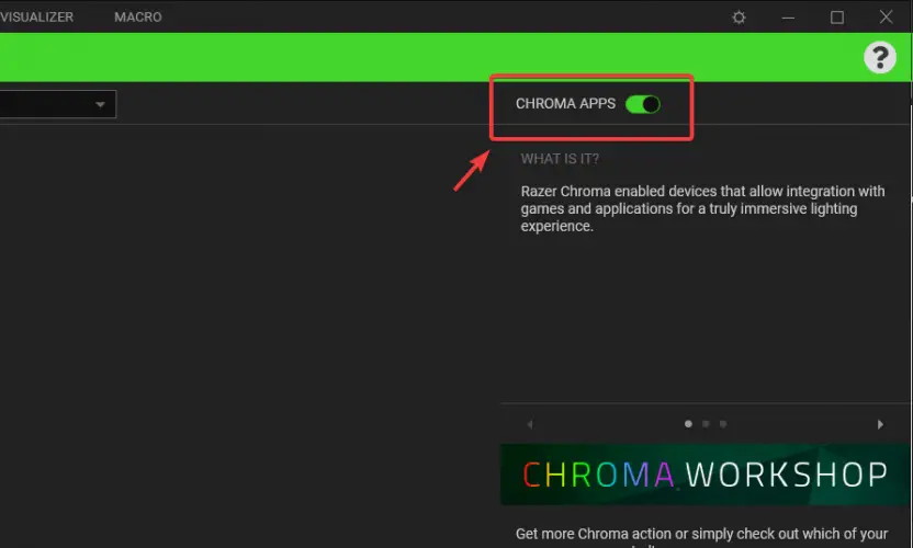 aplicaciones chroma deshabilitan los problemas del teclado razer chroma