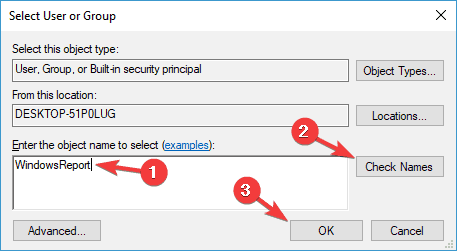 administrador error windows 10 ingrese el nombre del objeto para seleccionar