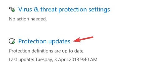 La actualización de Windows Defender no se instalará