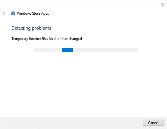 Solucionador de problemas de aplicaciones de la tienda de Windows Error de Windows 10 0xa00f4246