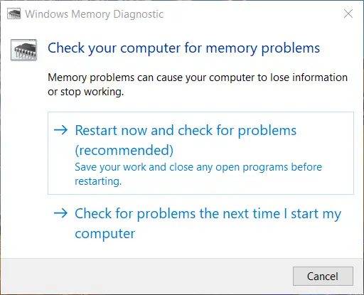 Diagnóstico de memoria de Windows pshed.dll windows 10 bsod