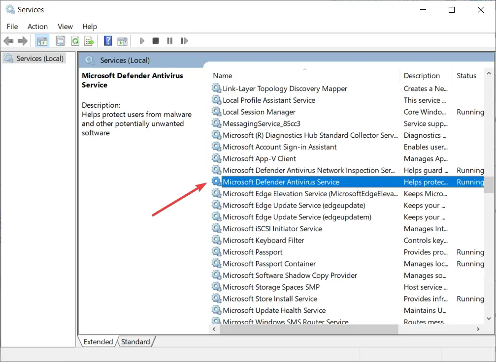 REVISIÓN: Windows Defender está desactivado por la directiva de grupo
